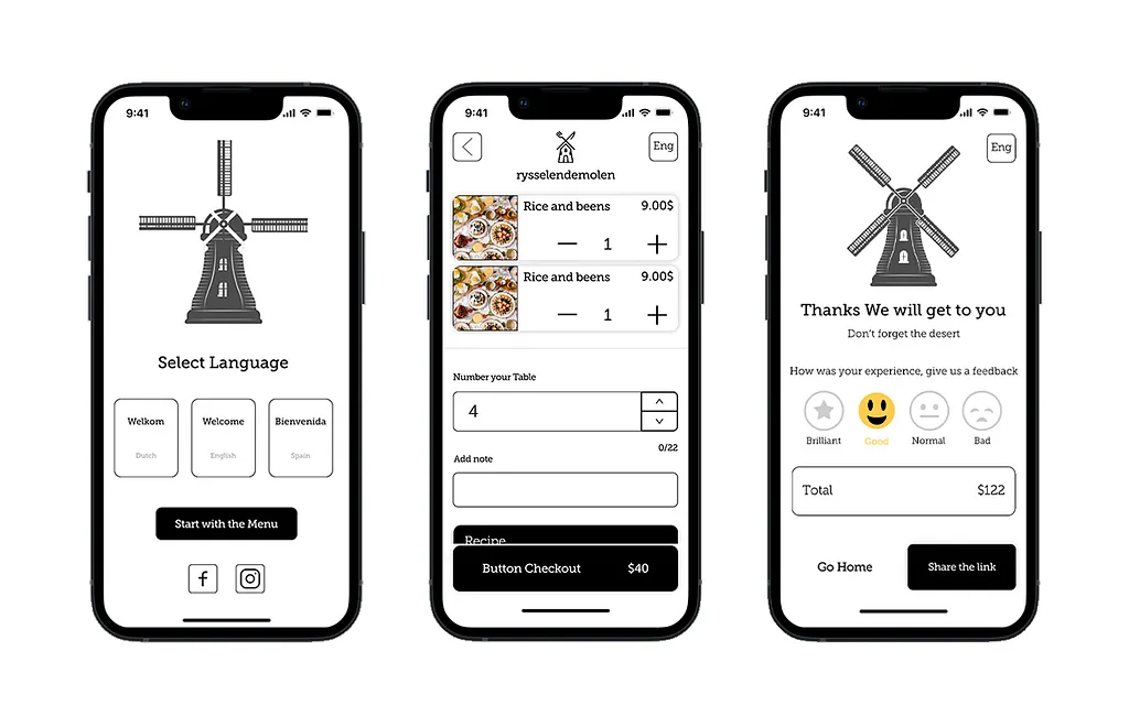 Restaurant QR Menu with Feedback